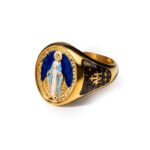 Anello Isola Bella in Argento e Smalto | Madonna - Gloriae - 20000849
