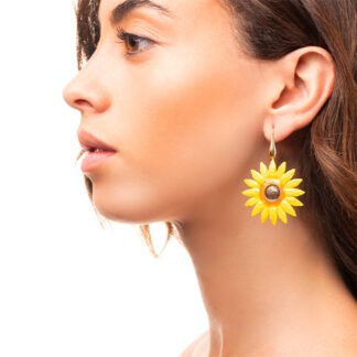 Orecchini Isola Bella in Argento e Smalto | Girasole - Giardino Segreto - 20000916
