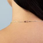 Collana con Pendente in Oro Bianco e Giallo con Diamanti - CI4587GR
