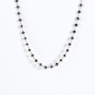Collana da Donna in Oro Rosa con Diamanti Neri - 0002302000