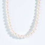 Collana Girocollo in Perle e Susta in Oro Bianco - PN151B/2 AU