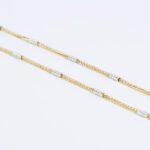 Collana con Pendente in Oro Bianco e Giallo con Diamanti - CI4587GR