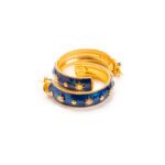 Orecchini Isola Bella in Argento e Smalti Sole Grandi - Lapilli - 20001273