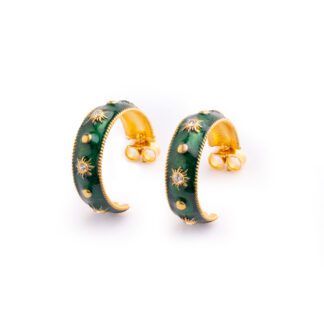 Orecchini Isola Bella in Argento e Smalti Sole Piccole - Lapilli - 20001274