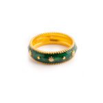 Anello Isola Bella in Argento e Smalti Sole Piccola - Lapilli - 20001278