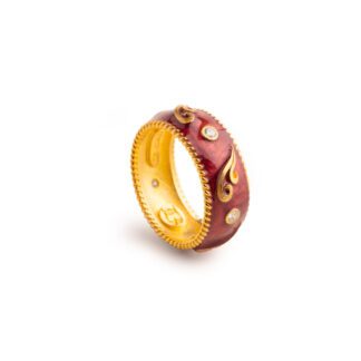 Anello Isola Bella in Argento e Smalti Onda Grande - Lapilli - 20001279