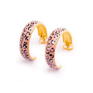 Orecchini Isola Bella in Argento e Smalti Leopardato - Animalier - 20001281