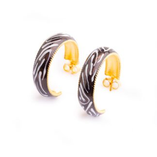 Orecchini Isola Bella in Argento e Smalti Zebrato - Animalier - 20001282