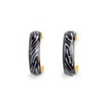 Orecchini Isola Bella in Argento e Smalti Zebrato - Animalier - 20001282