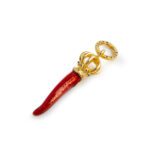 Charm Isola Bella in Argento e Smalti Corno - 20001289