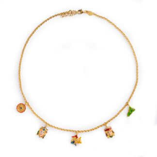 Collana Isola Bella in Argento con Smalti Sicilia - 20001290