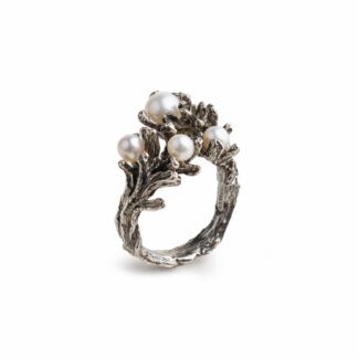 Anello Isola Bella in Argento con Perle Rami di Perle - Nude - 20001302