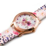 Orologio Isola Bella in Acciaio e Pelle Leopardato - Animalier - 40000092