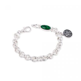 Bracciale da Donna Gerardo Sacco in Argento con Malachite - Mito - 50226