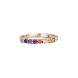 Anello Veretta Mabina in Argento con Zirconi - 523157