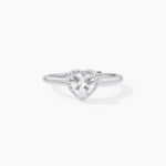 Anello Mabina in Argento con Cuore e Zirconi - 523184