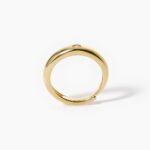Anello Mabina in Argento Dorato con Zircone a Cuore - 523229