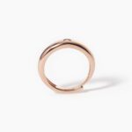 Anello Mabina in Argento Rosè con Zircone a Cuore - 523230
