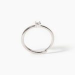 Anello Solitario Mabina in Argento con Zircone - 523233