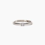 Anello Solitario Mabina in Argento con Zircone - 523233