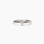 Anello Solitario Mabina in Argento con Zircone - 523236