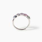 Anello Fiore Mabina in Argento con Zirconi Multicolor - 523246