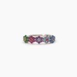 Anello Fiore Mabina in Argento con Zirconi Multicolor - 523246