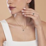 Anello Cuore Mabina in Argento con Smeraldo Sintetico e Zirconi - 523257