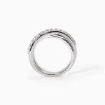 Anello a Fascia Mabina in Argento con Zirconi - 523277