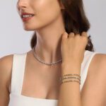 Bracciale Tennis Mabina in Argento con Cuori - 533633