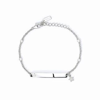 Bracciale Mabina in Argento con Stella e Targhetta - 533641