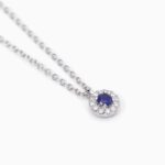 Collana Mabina in Argento con Zaffiro Sintetico e Zirconi - 553494
