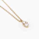 Collana Mabina in Argento Dorato con Zirconi - 553497