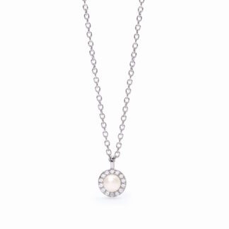 Collana Mabina in Argento con Perla e Zirconi - 553502