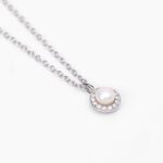 Collana Mabina in Argento con Perla e Zirconi - 553502