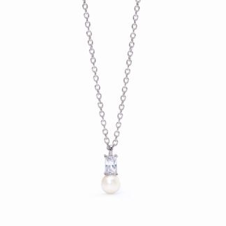 Collana Mabina in Argento con Perla e Zircone - 553503