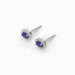 Orecchini Mabina in Argento con Zaffiri Sintetici e Zirconi - 563544