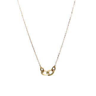 Collana da Donna in Oro Giallo con Ciondolo a Maglia - 9476