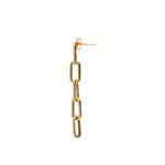 Orecchini Pendenti da Donna in Oro Giallo 18kt con Catena - 13209OR