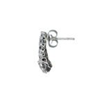 Orecchini Pendenti da Donna in Oro Bianco 18kt con Zirconi - 1585