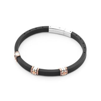 Bracciale 4US Paciotti in Acciaio e Silicone con Rosa dei Venti - 4UBR5047