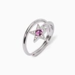 Anello Stella Mabina in Argento con Zirconi e Corindone - 523275