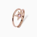 Anello Stella Mabina in Argento con Zirconi e Corindone - 523279