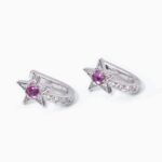 Orecchini Stella Mabina in Argento con Zirconi e Corindone - 563555