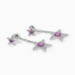 Orecchini Stella Mabina in Argento con Zirconi e Corindone - 563558