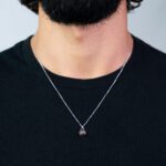 Collana Zancan in Oro Bianco e Rosa con Diamante - EC962RB