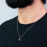 Collana Zancan in Oro Bianco e Rosa con Diamante - EC962RB