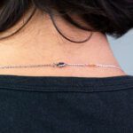 Collana Zancan in Oro Bianco e Rosa con Diamante - EC962RB