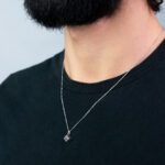 Collana Zancan in Oro Bianco e Rosa con Zaffiro - EC960BR-Z