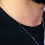 Collana Zancan in Oro Bianco e Rosa con Diamante Nero - EC967BR